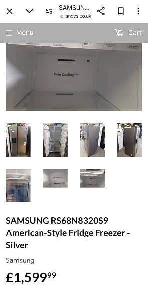 Samsung double door inverter refrigerator (imported). 5