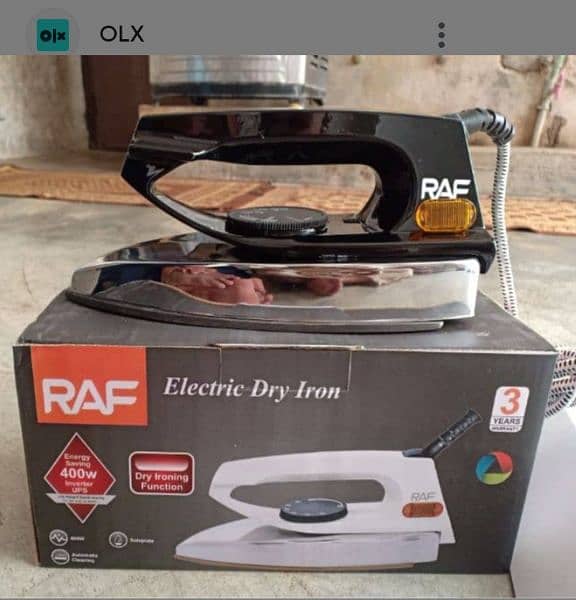 (RAF) orignal iron 400 w only 0