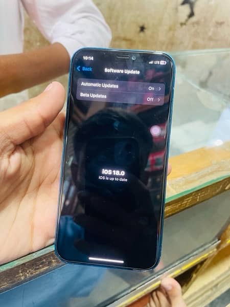 i phone 12 64GB WITH box PTA approved single +E 7