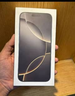 i Phone 16 Pro Max Desert Titanium non PTA available  box packed.