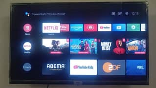 TCL 32 inches android led with original voice remote wall mount