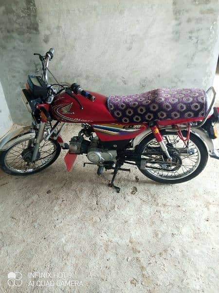 Honda CD 70 2014 model Rawalpindi number Indian 100% f 2