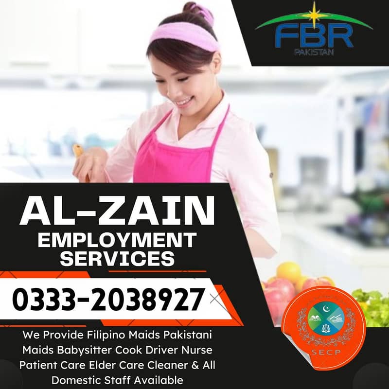 Baby sitter Cook Chef Nanny Nurse Pateint Care Couple Maid Available 0