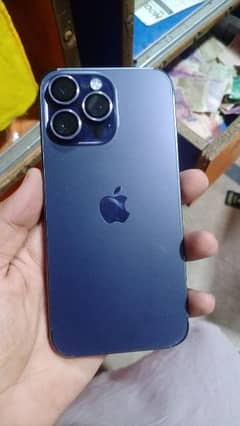 I phone 14 pro max d purple 128 gb dual fizcal with box