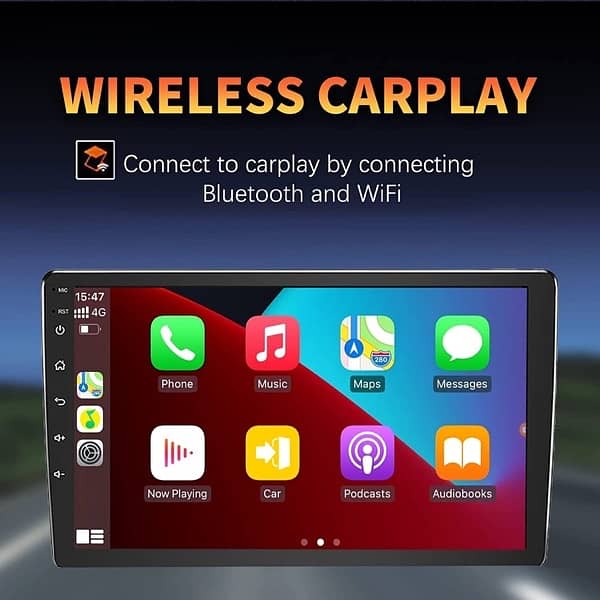 Nekvox Android Car LCD with Wireless Apple CarPlay & Android Auto 0