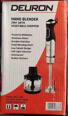 Deuron Hand blender with vegetable chopper