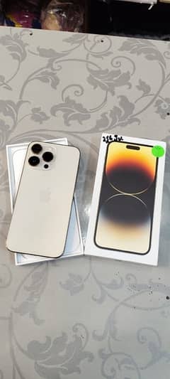 1 phone 14 pro max 256 Gb golden colour