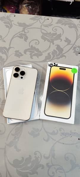 1 phone 14 pro max 256 Gb golden colour 0