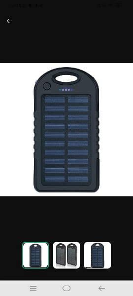 10000mAh solar power bank 0