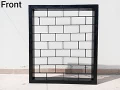 Window Frame, Steel Chokhat Window With Heavy Grill