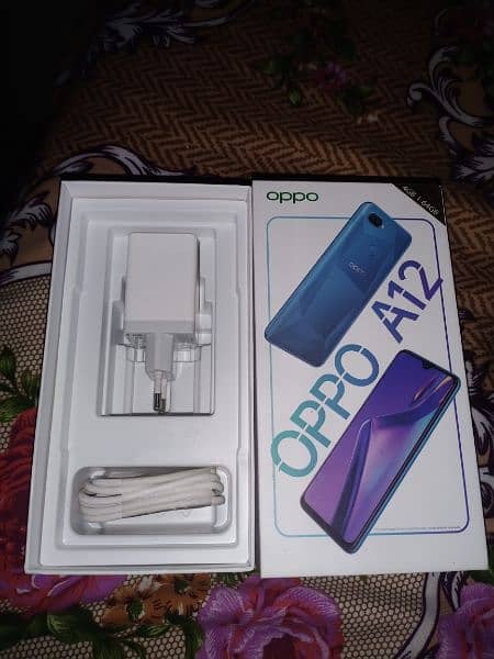 Oppo A12 4GB ram 64 GB memory with Dibba charger new condition 6