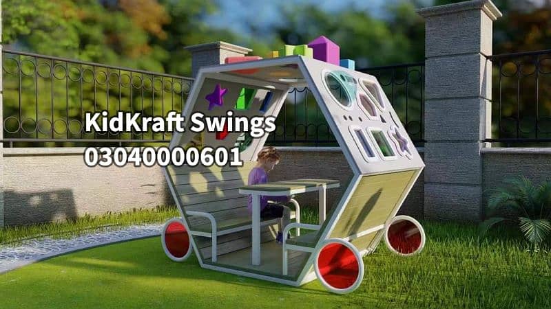 kids Slide/Swings/Kids rides/jhula/Spring rider/jungle gym/gazebo/bar 7