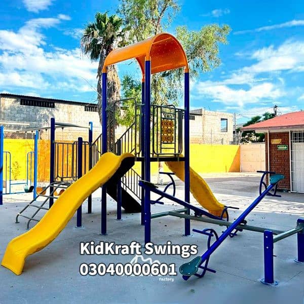 kids Slide/Swings/Kids rides/jhula/Spring rider/jungle gym/gazebo/bar 12