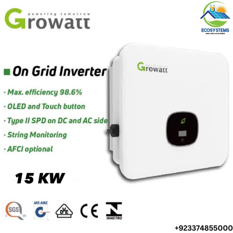 Growatt solar inverter on-grid 15KW 0