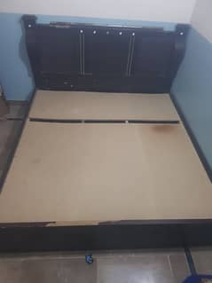 king size bed almari & Brand new durafoam mattress