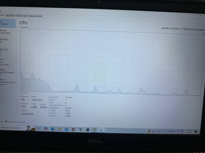 i7 7700H 2.8ghz +1060 6gb max q gpu best for gaming and editing 6