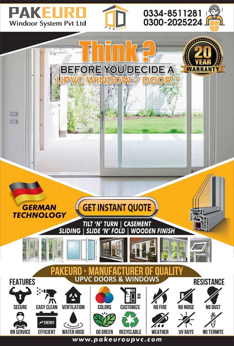 uPVC /Aluminium Windows and Doors (Start from800/SqFt) 17