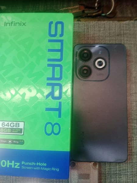 Infinix smart 8 4/64 all box 0