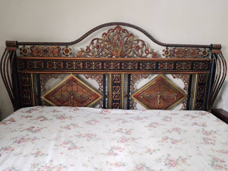 king size  pure iron bed 1