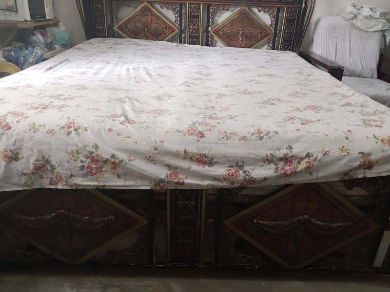 king size  pure iron bed 2