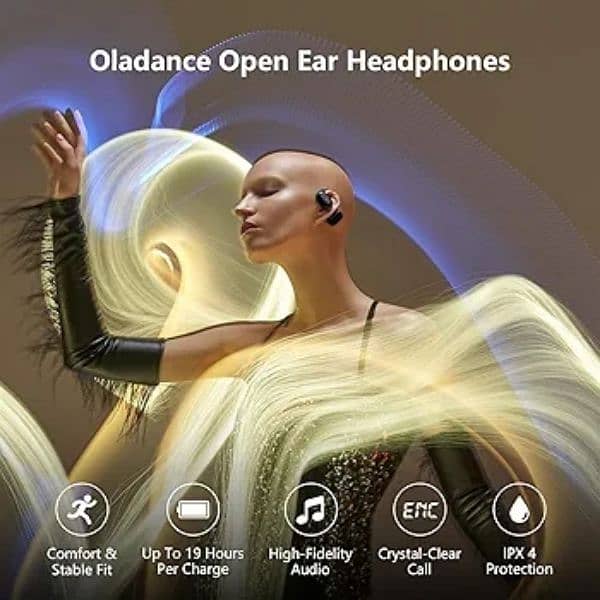 Oladance OWS Open Ear Headphones, Wireless Bluetooth 5.2 earphones 4