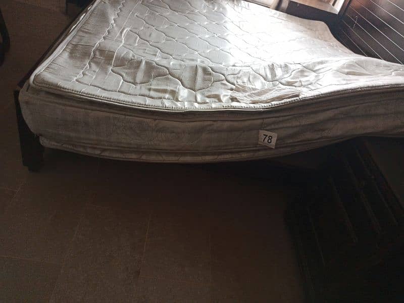 King size mattress and good condition spring mattress  03025371111 Whp 3