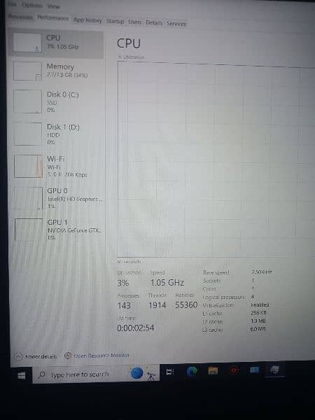 i5 7300HQ, GTX 1050ti 4gb laptop 11