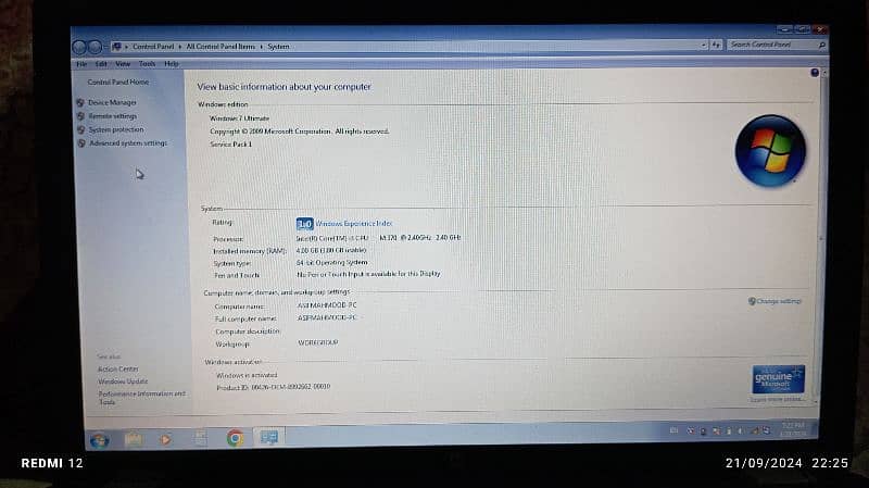 HP CORE i3 1st geneeration 11