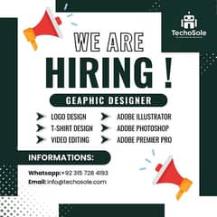 We Are Hiring Graphic Desginer