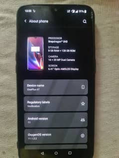 oneplus 6T. 8/128