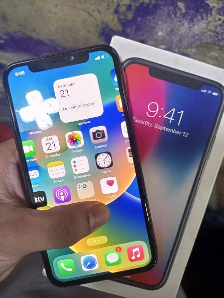 Iphone X New condition pta approved official With box IMEI match 64GB 2