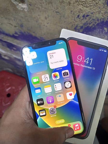 Iphone X New condition pta approved official With box IMEI match 64GB 3