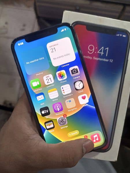 Iphone X New condition pta approved official With box IMEI match 64GB 4