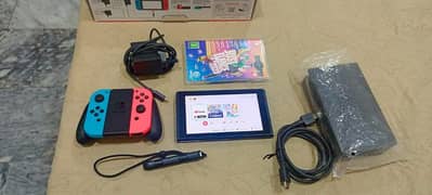 Nintendo switch V2 with box and All Accessories 0