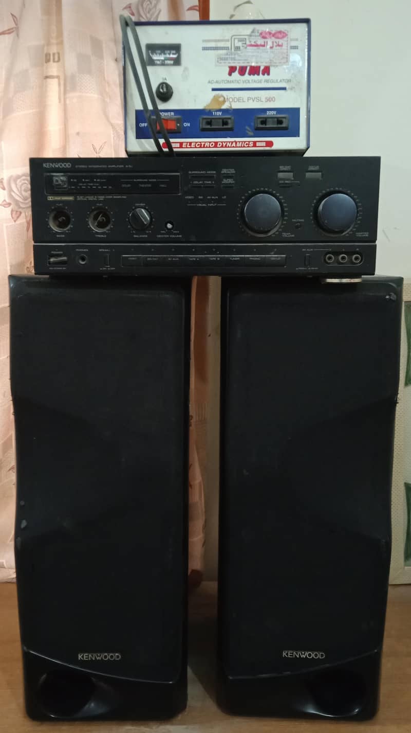 Amplifer with origianl Kenwood Speakers 0