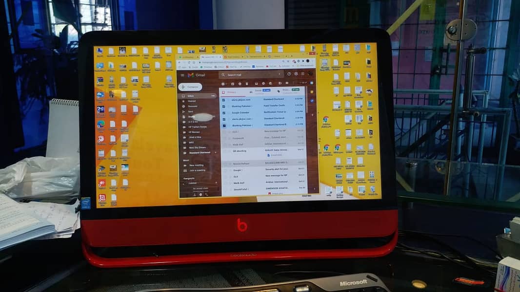 HP All In One 23 Inch Touch Screen Beat Studio Red Color 03005555815 7