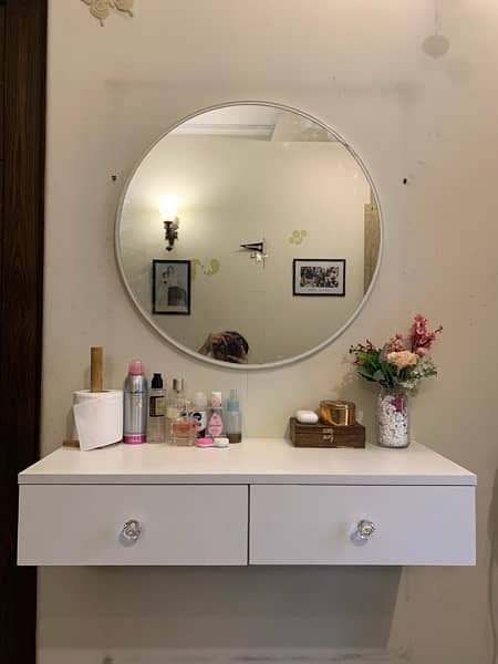 Floating Vanity Shelf and Mirror Set 2