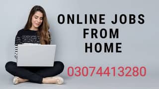 full time or part time online work for male or female