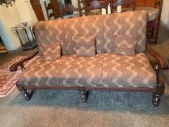 pure sheesham 3 pair of sofa With Tables