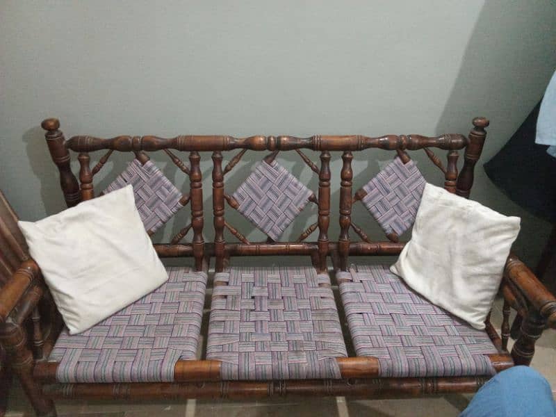 wooden sofa 0