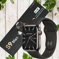 S9 Max 2.19 Inch Display Series 9 Smart Watch (laxasfit App) Black