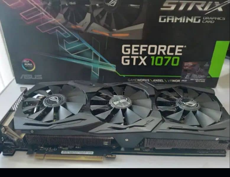 GTX 1070 OC ASUS ROG STRIX (with box) 5