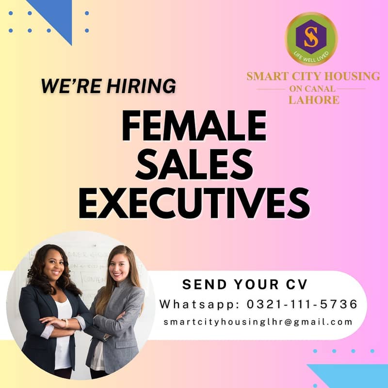 Female Sales Executive Required for Housing Project Sale 0