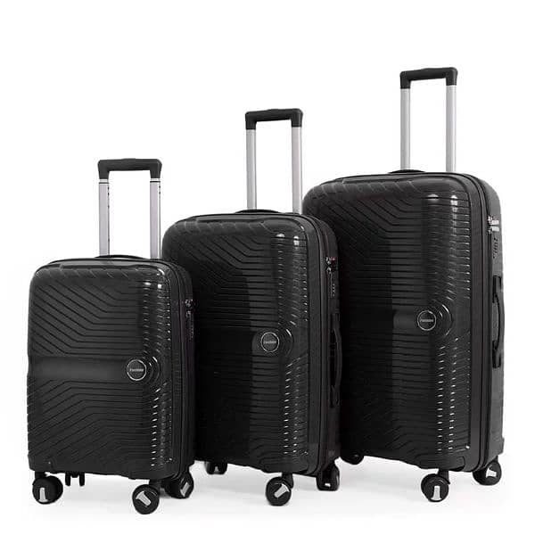 Luggage - Trolly Bags - Fiber Luggage - 4 wheels suitcase - Attachii 3