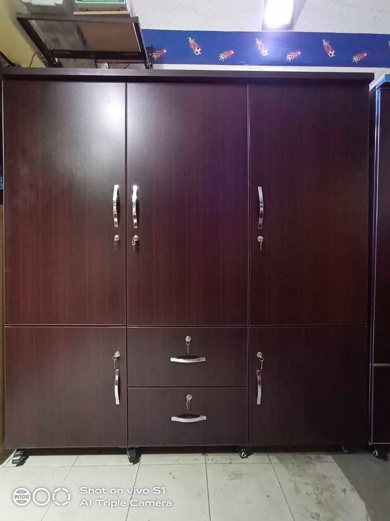 3 door almari/ wood works/cupboard /wardrobe for sale/almirah/stand 17