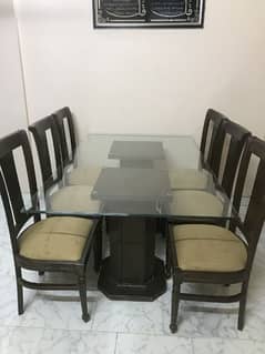 wooden dining table