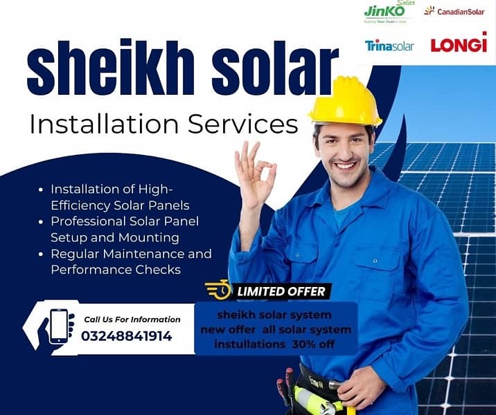 solar  system installation 0