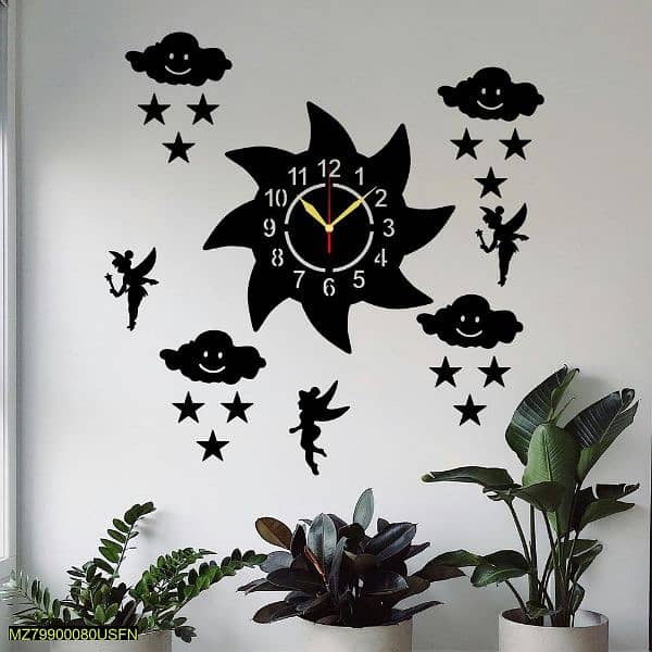 Modern 12 Hour Display Analogue Wall Clocks 6