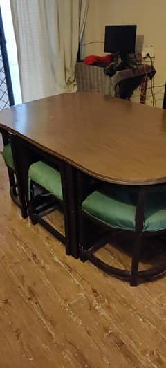 Dining table with chairs