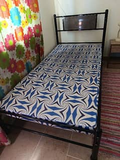 Almost new single bed with mattress